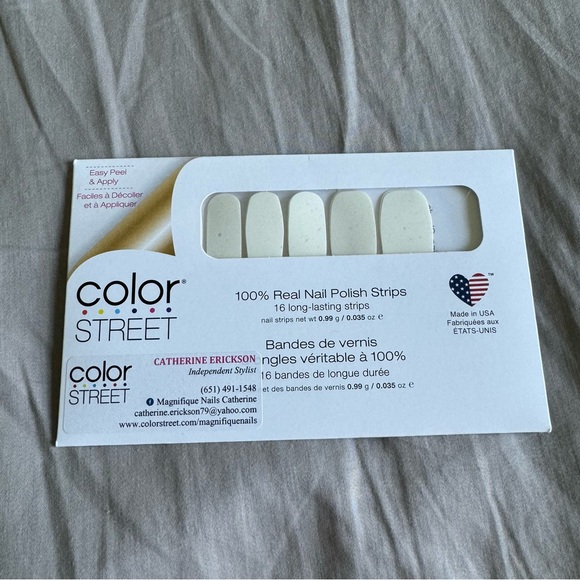 *Retired* Color Street: Chasing Clouds | Milky White Sparkle Glitter Party - Picture 2 of 16